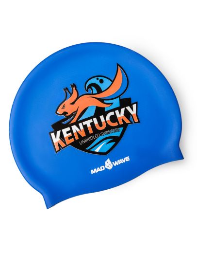 Шапочка для плавания силиконовая Mad Wave KENTUCKY