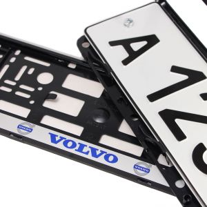 Номерные рамки под номера Volvo  - серебро 2