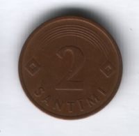 2 сантима 1992 года Латвия
