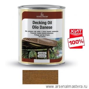 ОСЕНЬЮ ДЕШЕВЛЕ ХИТ! Масло датское Decking Oil 1 л для террас для наружных работ цвет 512 Дуб Borma 4971IL-LS512