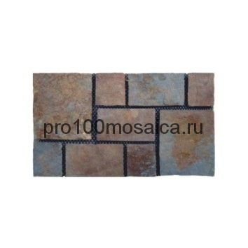 PAV-108 сланец. Брусчатка серия PAVING,  размер, мм: 600x400x10~15 (NS Mosaic)