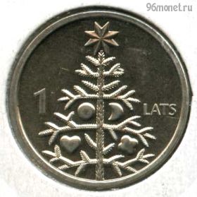 Латвия 1 лат 2009