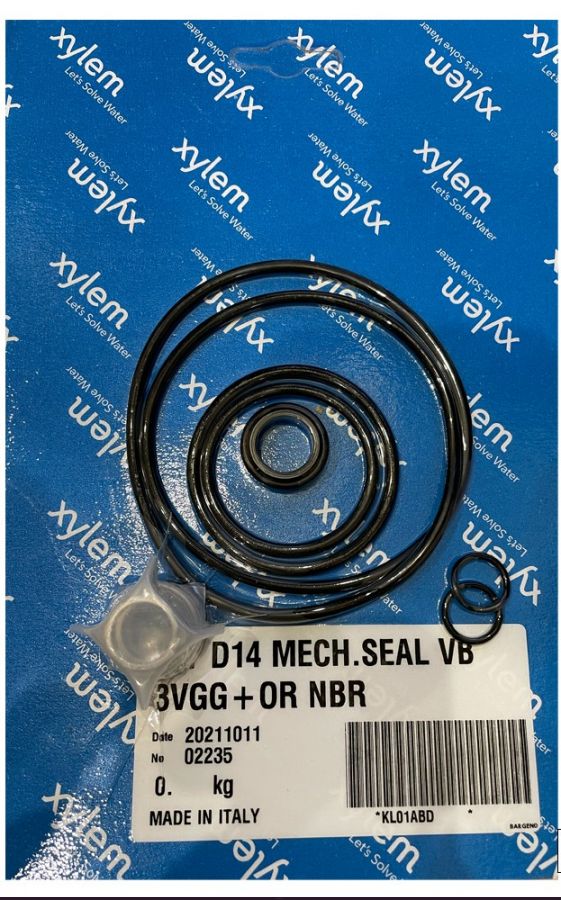 Ремкомплект Lowara KL01ABD KIT TEN D14 VBPGF+ELAST NBR£