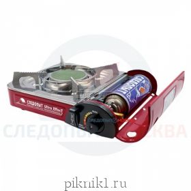 Плита настольная газовая "СЛЕДОПЫТ - UltraEffect", керам. (с переходником) PF-GST-IM03