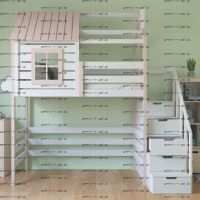 Кровать-чердак Домик Standard №11+