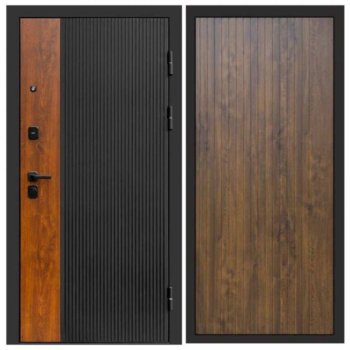 Входная дверь Termo-door Престиж BLACK FLAT Дуб