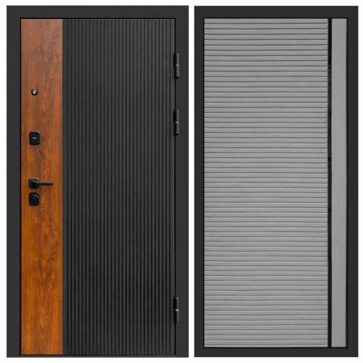 Входная дверь Termo-door Престиж BLACK PORTE Грей Софт