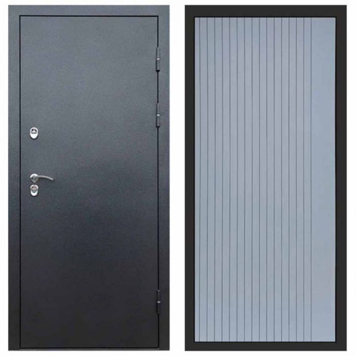 Входная дверь Termo-door Техно Графит FLAT Грей Софт