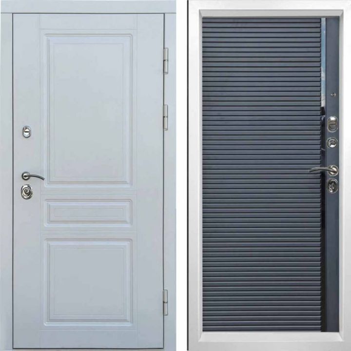 Входная дверь T.DOOR Орегон WHITE Porte black