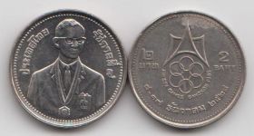 Таиланд 2 бата "XIII Игры Юго-Восточной Азии в Бангкоке" 1985 год UNC