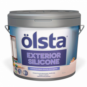 Краска Фасадная Olsta Exterior Silicone 2.7л Силиконовая / Ольста Экстериор Силикон