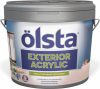 Краска Фасадная Olsta Exterior Acrilic 9л Акриловая, Паропроницаемая / Ольста Экстериор Акрилик