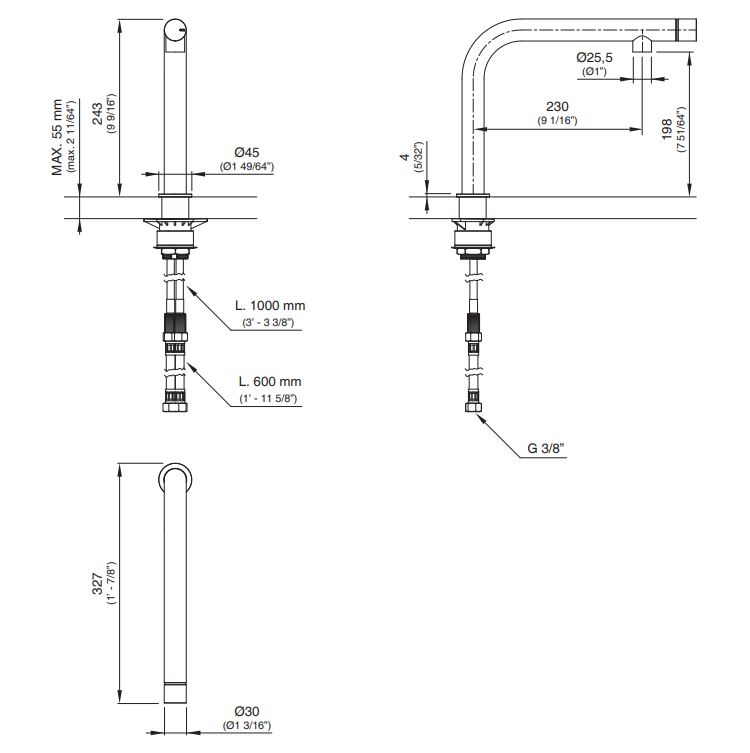 Смеситель для кухонной мойки Cea Design GAS 23 ФОТО