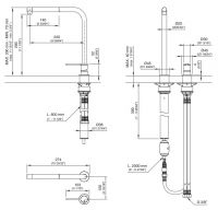 Смеситель для кухонной мойки Cea Design INV 85 схема 2