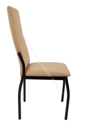 Кухонный стул "B-610" Велюр катания карамель/Металл чёрный