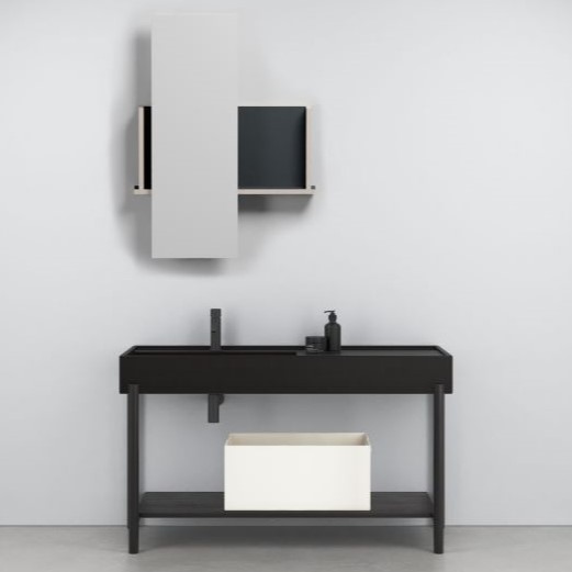 Изображение Напольный комплект мебели Cielo Plinio c полкой 145х48