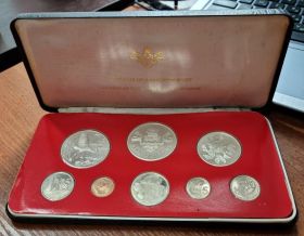 Каймановы острова Набор пробных монет 8 штук 1977 год Proof