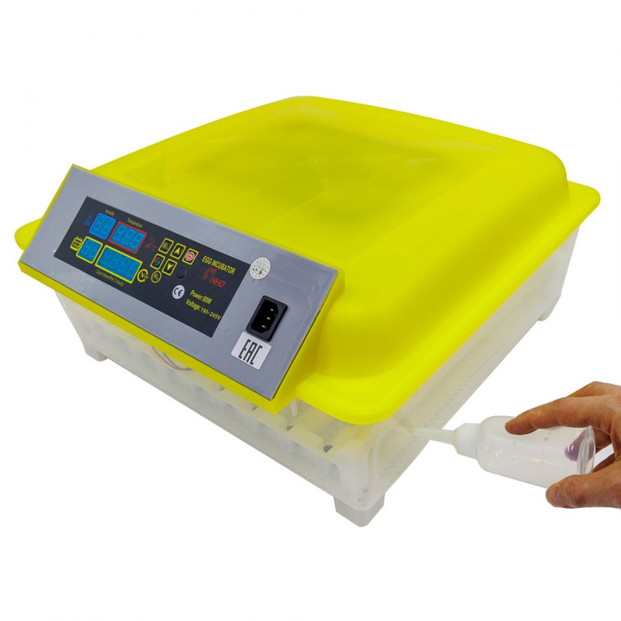 Инкубатор HHD на 56 куриных яиц с автоматически переворотом и резервным питанием