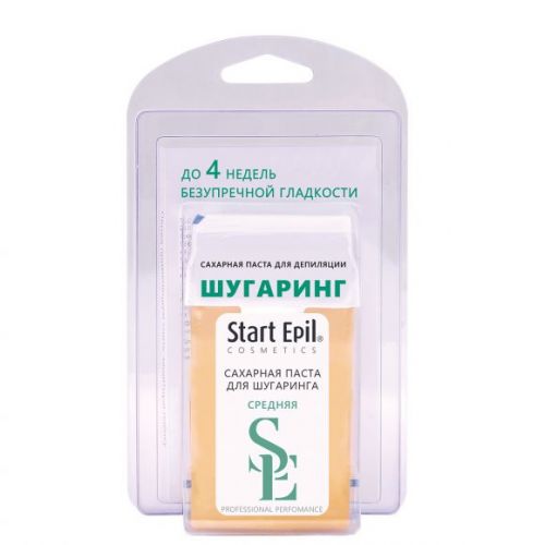 "Start Epil" Набор для шугаринга (сахарная паста в картридже "Средняя", 100 г + бумажные полоски для депиляции)