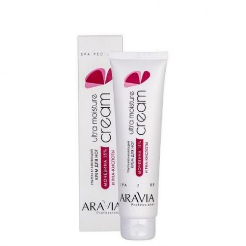 ARAVIA Professional Крем для ног ультраувлажняющий с мочевиной (15%) и PHA-кислотами Ultra Moisture Cream, 100 мл