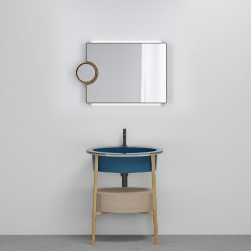 Изображение Раковина на каркасе Cielo Catino Ovale c ящиком 70х50