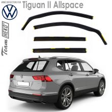 Дефлекторы Volkswagen Tiguan II Allspace от 2016 - для дверей вставные Heko (Польша) - 4 шт.