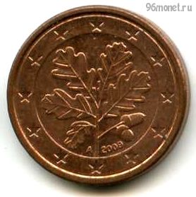 Германия 1 евроцент 2009 A