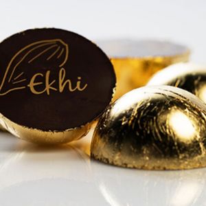 Конфеты шоколадные с золотом «Золотое солнце» Ekhi Gold Sunset Box 2 Chocolates - Испания