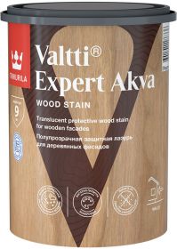 Декоративно-Защитная Лазурь Tikkurila Valtti Expert Akva 0.9л для Наружных Работ без Запаха / Тиккурила Валтти Эксперт Аква