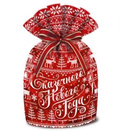 Мешок Сказочного Нового года (красный) 2500 грамм