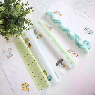 Хлопок - Бордюр Полоски с гусятами 25х73 см limit