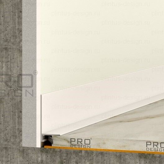 Микроплинтус Pro Design Mini L 601 белый