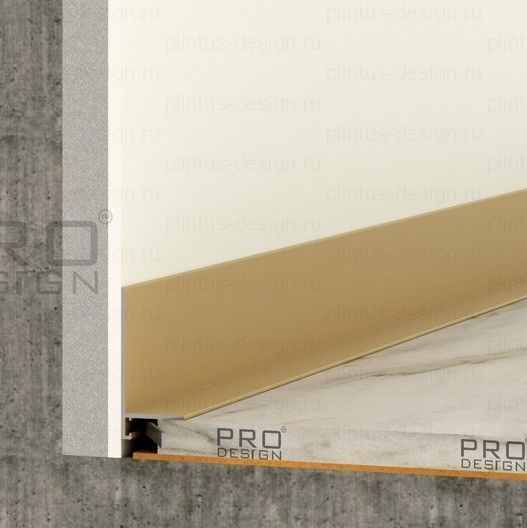 Микроплинтус Pro Design Mini L 601 шампань