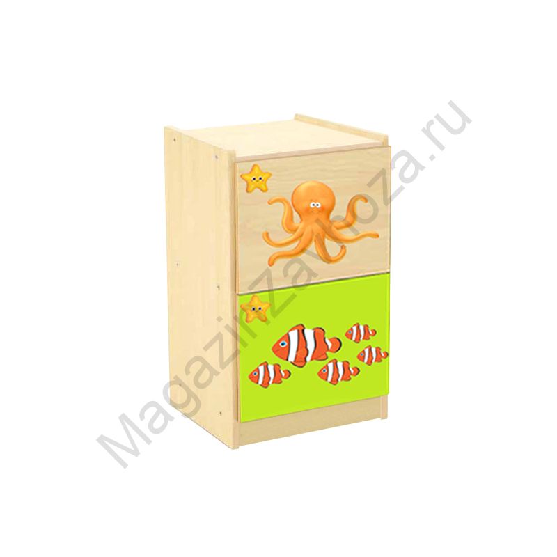 СТЕНКА ДЕТСКАЯ МОДЕЛЬ 8-4 С ДЕКОРАТИВНЫМИ НАКЛАДКАМИ - 2