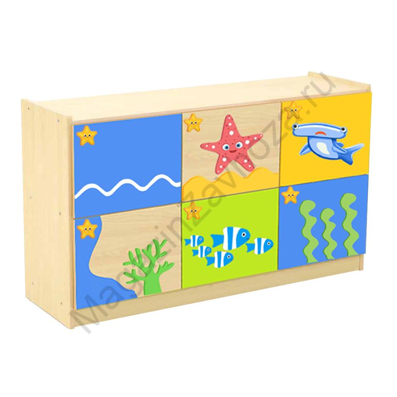 СТЕНКА ДЕТСКАЯ МОДЕЛЬ 8-10 С ДЕКОРАТИВНЫМИ НАКЛАДКАМИ - 2