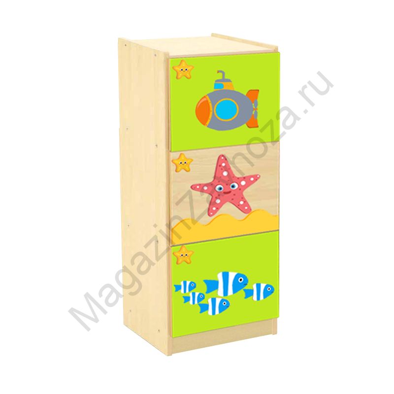 СТЕНКА ДЕТСКАЯ МОДЕЛЬ 8-17 С ДЕКОРАТИВНЫМИ НАКЛАДКАМИ - 2