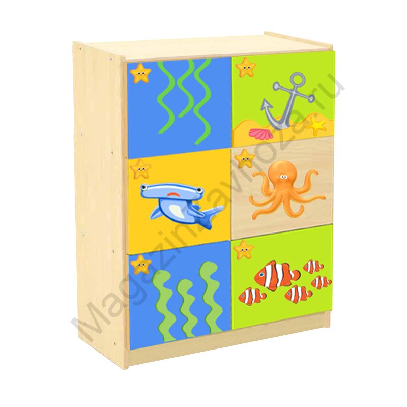 СТЕНКА ДЕТСКАЯ МОДЕЛЬ 8-23 С ДЕКОРАТИВНЫМИ НАКЛАДКАМИ - 2