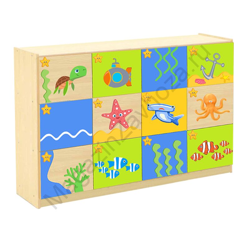 СТЕНКА ДЕТСКАЯ МОДЕЛЬ 8-28 С ДЕКОРАТИВНЫМИ НАКЛАДКАМИ - 2