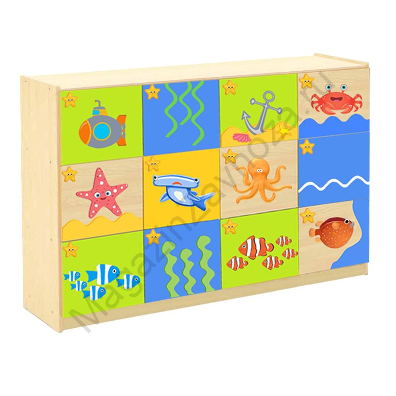 СТЕНКА ДЕТСКАЯ МОДЕЛЬ 8-29 С ДЕКОРАТИВНЫМИ НАКЛАДКАМИ - 2