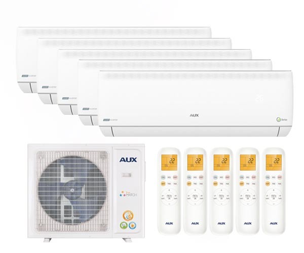 AUX 5 x AMWM-H09/4R2(J) / AM5-H42/4DR2