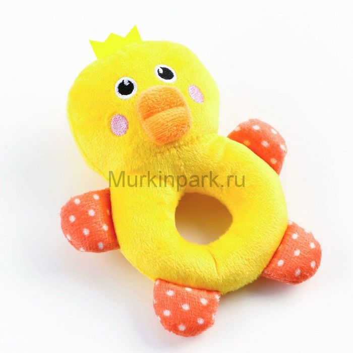 Игрушка пищащая для собак "Утёнок",17 см