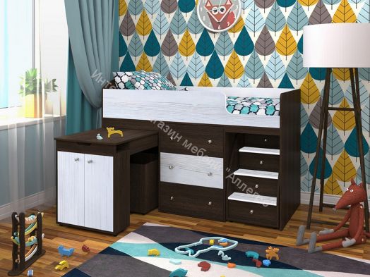 Кровать Малыш 70*160 МАЛЫЙ, Венге/Винтерберг