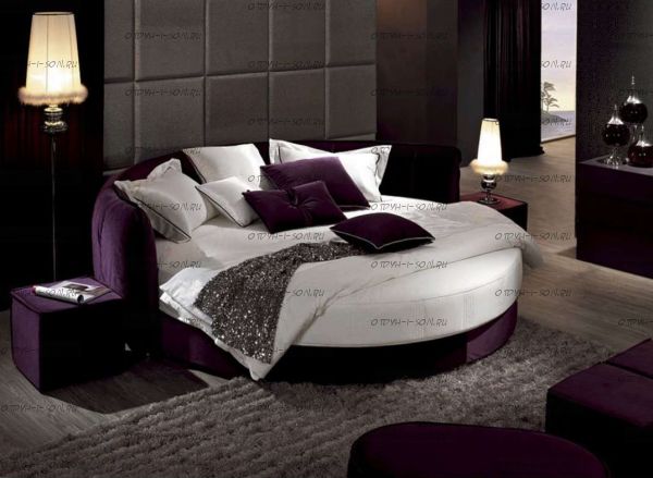 Кровать круглая Амстердам 1069 б/о