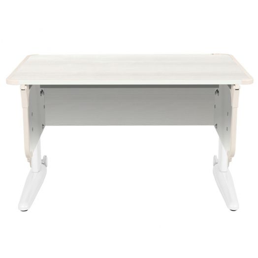 ДСУТ43-1-3 Растущая парта-трансформер одноместная (ЛДСП белый, опора белый)