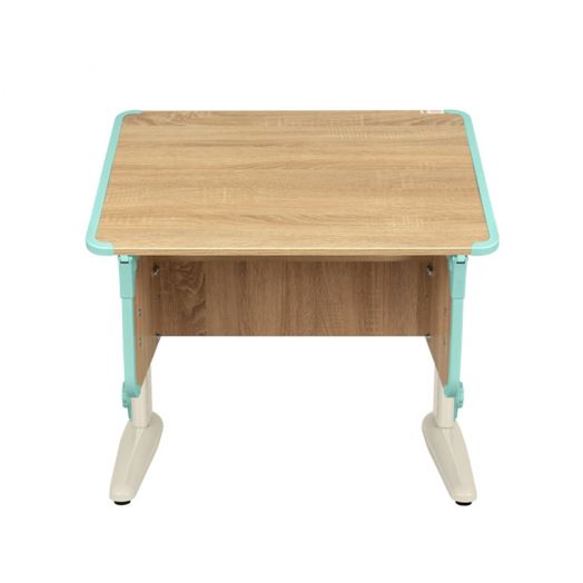 ДСУТ41-2-2 Растущая парта-трансформер одноместная  (ЛДСП дуб, опора бежевый)