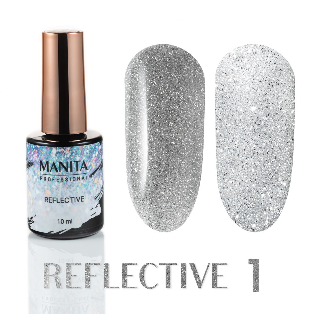 Гель лак MANITA PROFESSIONAL "REFLECTIVE" светоотражающий №01 (10 мл)