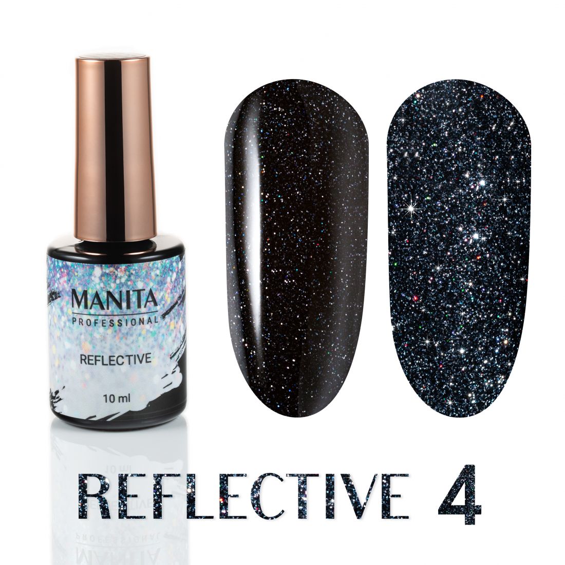 Гель лак MANITA PROFESSIONAL "REFLECTIVE" светоотражающий №04 (10 мл)