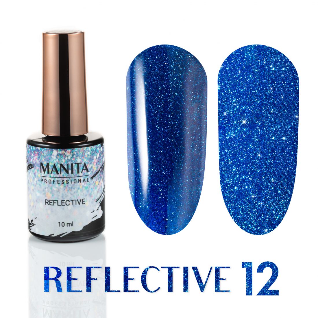 Гель лак MANITA PROFESSIONAL "REFLECTIVE" светоотражающий №12 (10 мл)