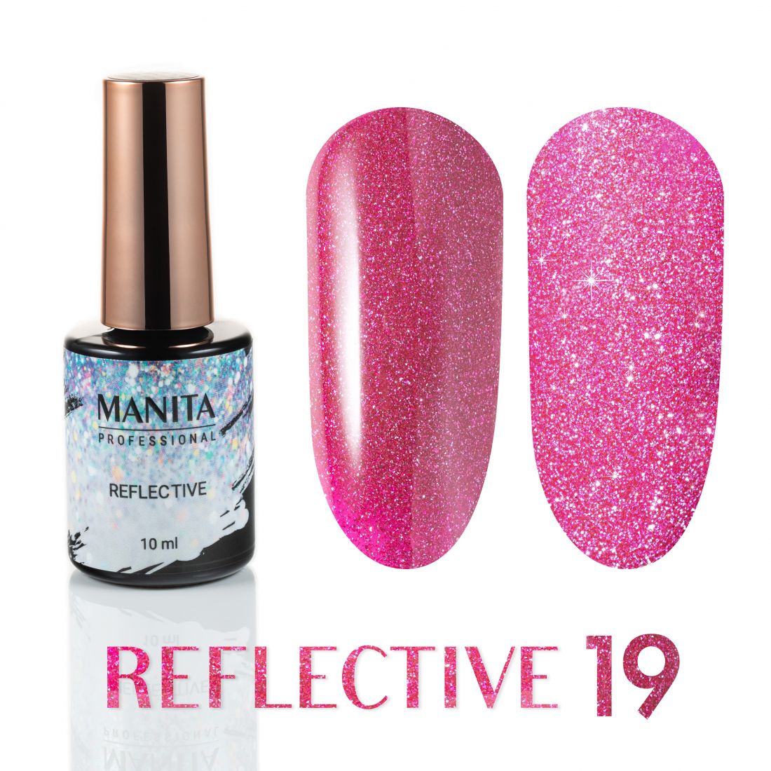 Гель лак MANITA PROFESSIONAL "REFLECTIVE" светоотражающий №19 (10 мл)