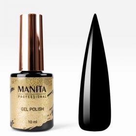 Гель лак MANITA PROFESSIONAL CLASSIC " PURE BLACK" №42 (10 мл) ПЛОТНЫЙ